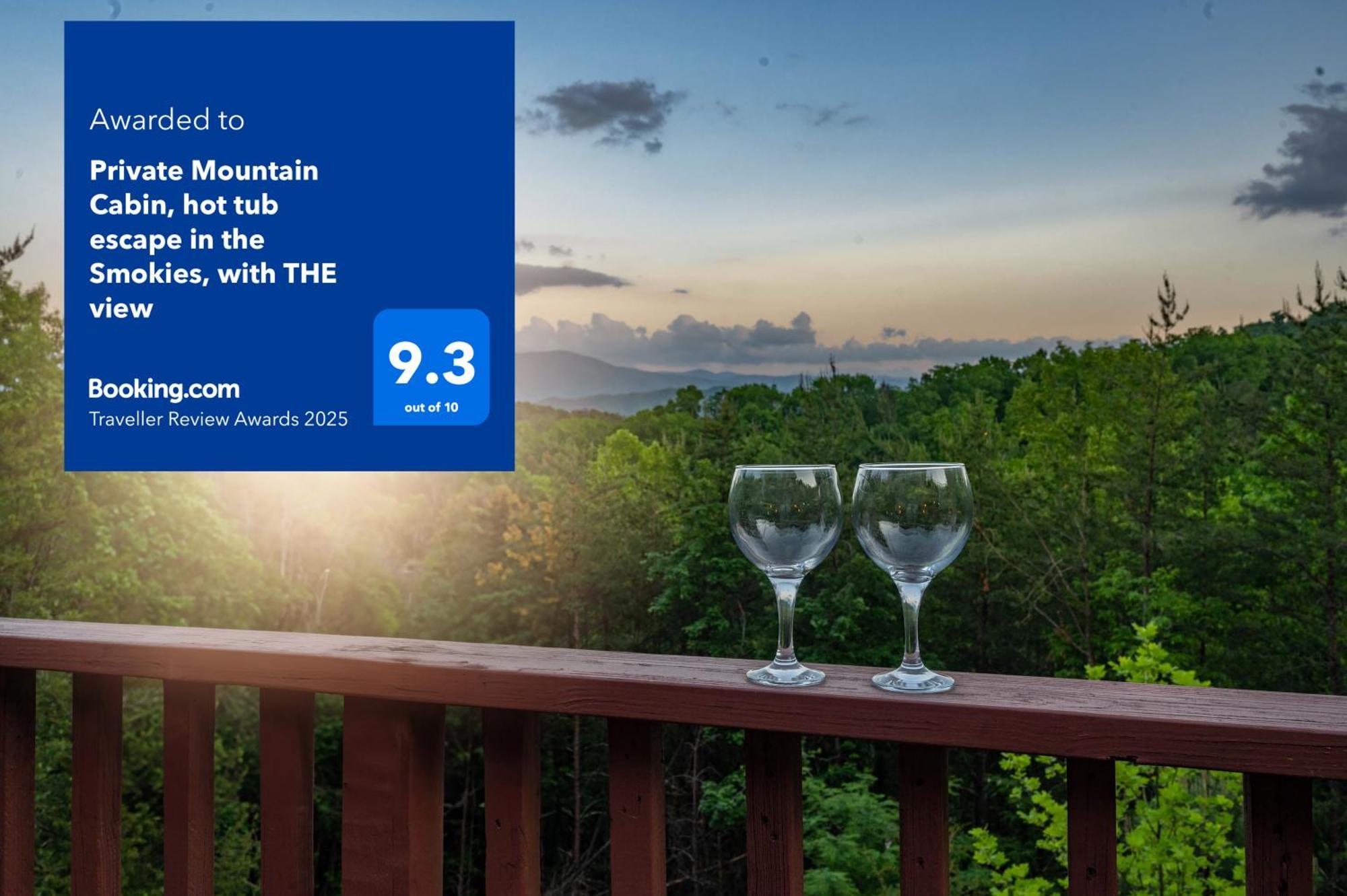 Private Mountain Cabin, Hot Tub Escape In The Smokies, With The View 塞维尔维尔 外观 照片
